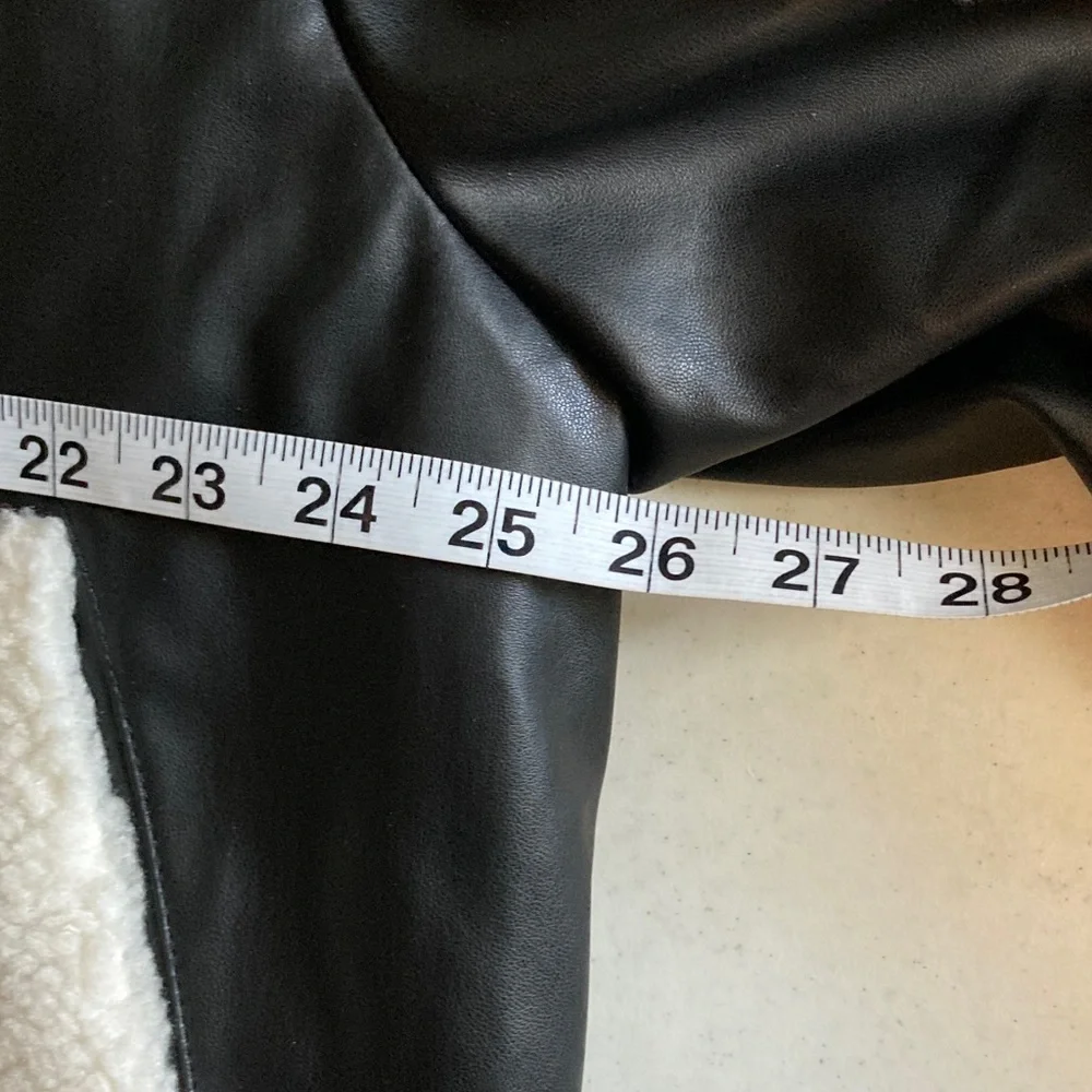 NWOT Madden NYC Black and Cream Bomber Jacket - Picture 8 of 10